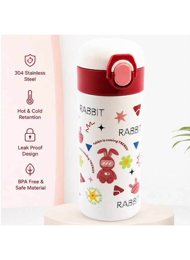 Cocobee-Insulated Stainless Steel Water Bottle, Leakproof, Soft Handle Grip, Odour Free, 500Ml, 3 Years+-Red - Image 4