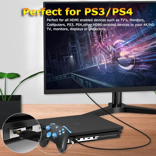 MOSIMLI 4K HDMI Cable 1FT 10-Pack, High Speed HDMI 2.0 Cable Supports ARC & CL3 Rated for Laptop, Soundbar, Monitor, PS5, PS4, Xbox One, Fire TV, etc - Image 5