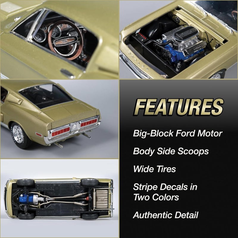 AMT طقم نموذج شيلبي موستانغ GT-500 1968 بمقياس 1:25 من AMT - Image 2