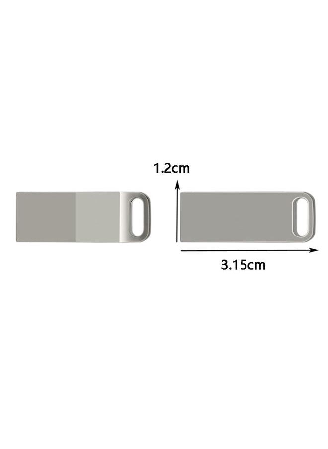 BURAQ JHQG1 Step Shape Metal High Speed USB Flash Drives, Capacity: 16 GB(Silver Gray)  - Image 3