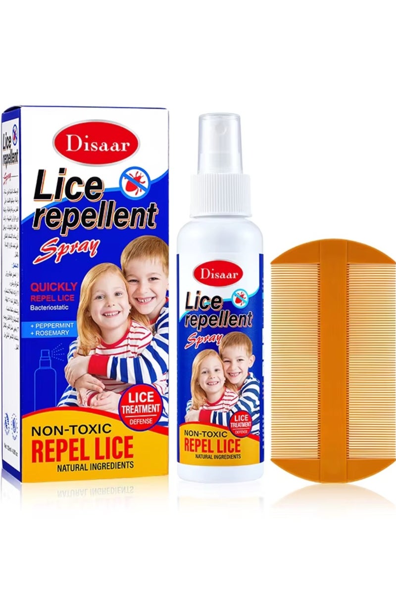 Disaar 120ml Lice Repellent Spray With Mint and Rosemary Heal and Cleans Scalp Lice Remover Repairs Scalp Damaged Lice Smooths Scalp Anti Lice Spray Lice Protection Spray - Image 1