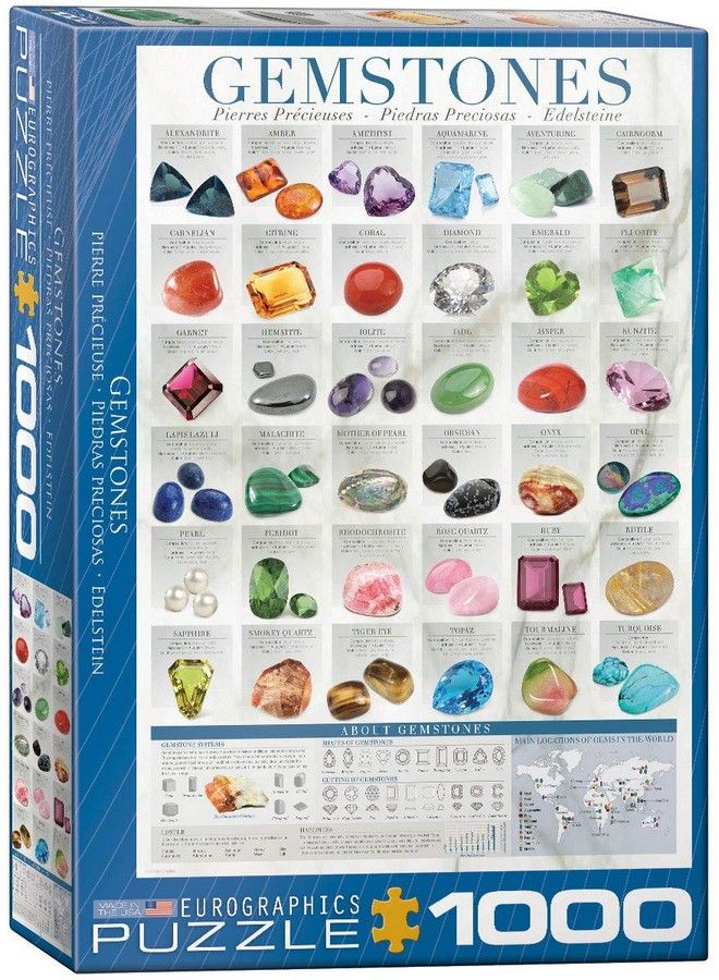 eurographics Gemstones Puzzle (1000Piece) - Image 1