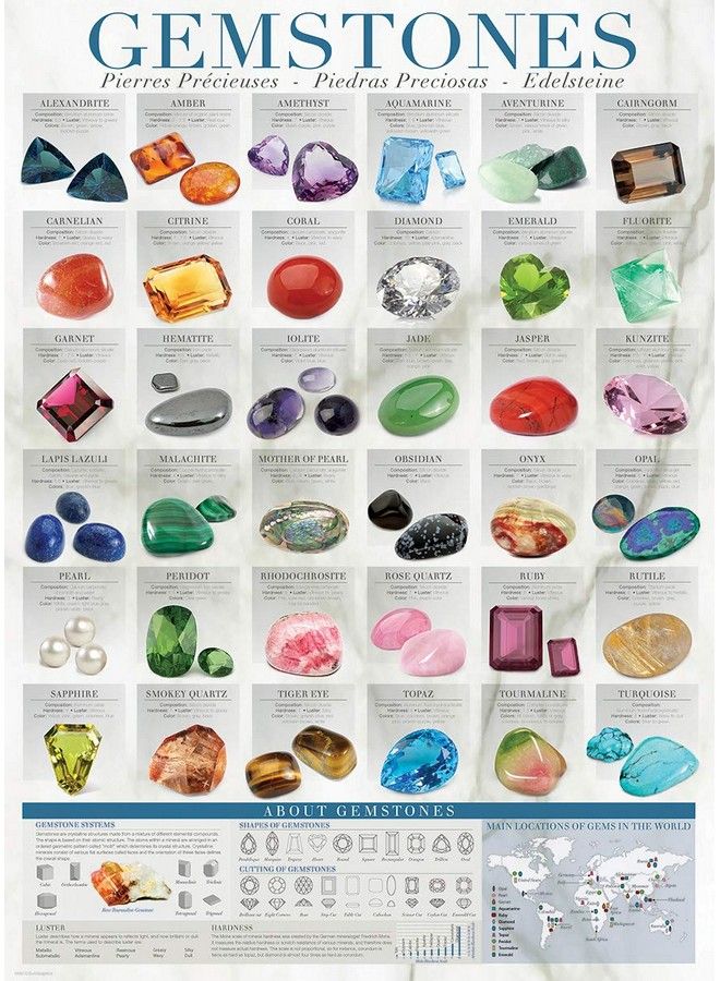 eurographics Gemstones Puzzle (1000Piece) - Image 3