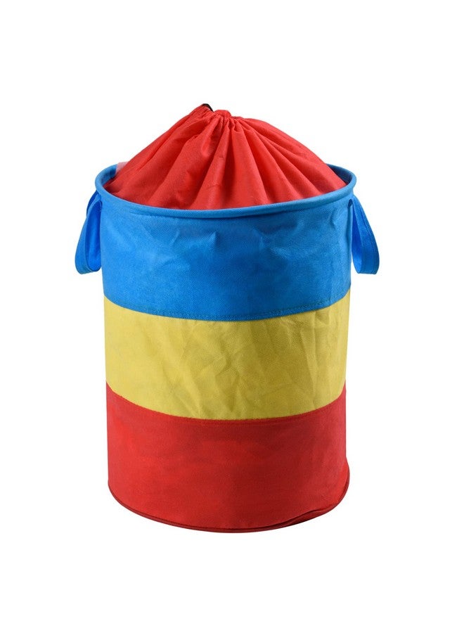 كوبير إندستريز سلة غسيل دائرية من Kuber Industries | غسيل غير منسوج مع Dori | سلة ملابس | حقيبة غسيل قابلة للطي بمقبض | سلة غسيل 45 لتر | متعدد الألوان - Image 1