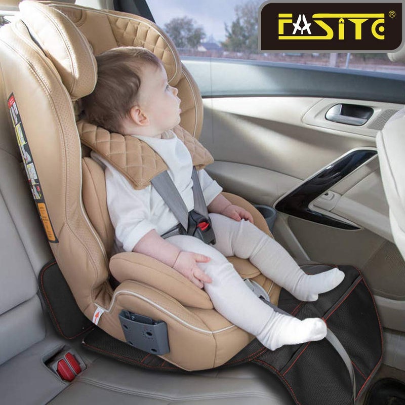 FASITE Car Seat Protector for Baby Child Car Seats - Non-Slip Waterproof Car Seat Cover Pad Protector with Mesh Pockets - Image 2