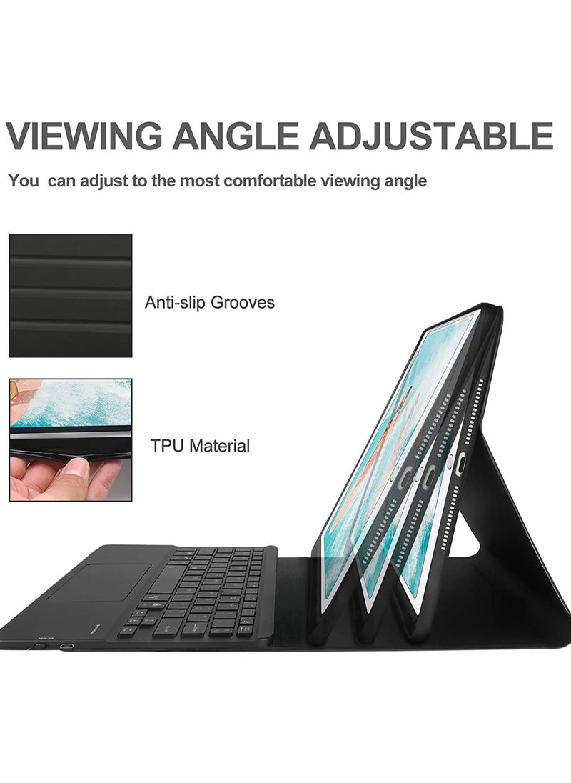 ماركة غير محددة - iPad Pro 11 (2018-2022)/iPad Air11 2024/Air4/5 لوحة مفاتيح بلوتوث مع لوحة مفاتيح، لوحة مفاتيح لجهاز iPad Pro 11 (2018-2022)/iPad Air11 2024/Air4/5 - لوحة مفاتيح بلوتوث مع غطاء واقٍ لحامل القلم الرصاص - Image 1