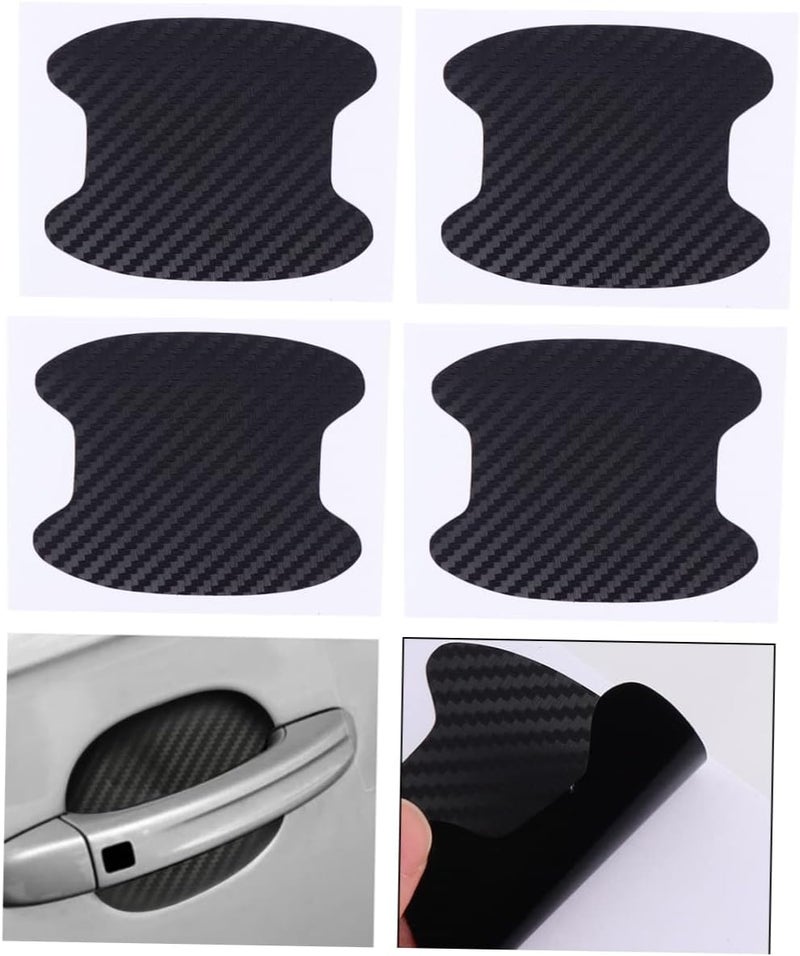 4pcs Car Door Handle Protective Film Removable Car Sticker Pad Scratch Cover for - Image 1