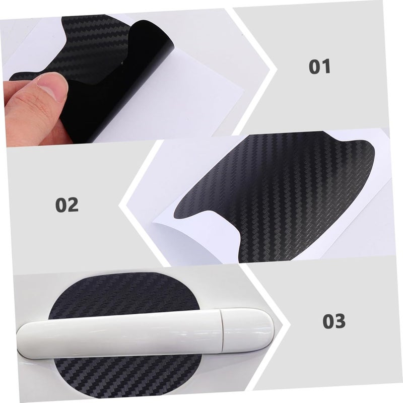4pcs Car Door Handle Protective Film Removable Car Sticker Pad Scratch Cover for - Image 5