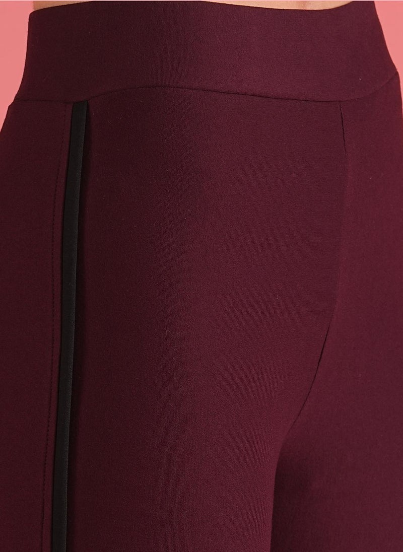 Globus Women's Jeggings Burgundy Casual with Skinny Fit and Curved Hem - Image 5
