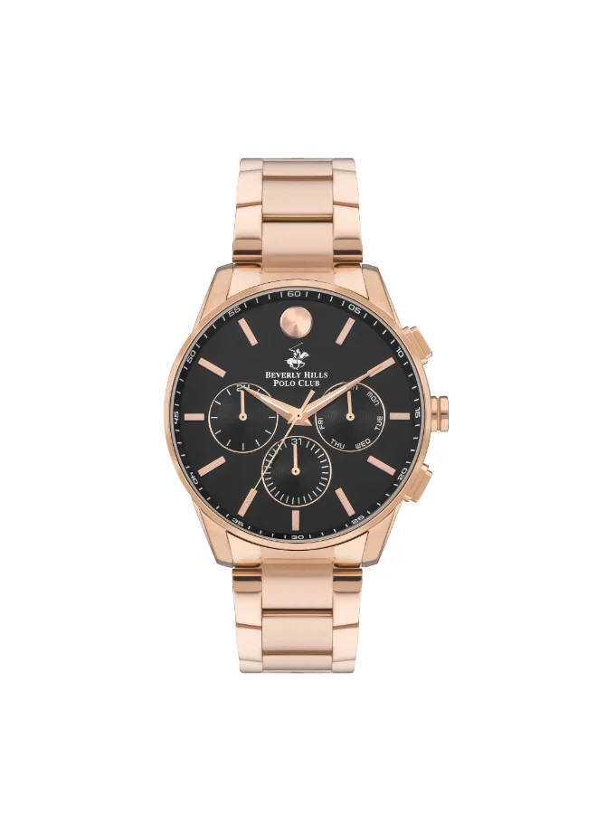 بيفرلي هيلز بولو كلوب BEVERLY HILLS POLO CLUB Men's Multi Function Black Dial Watch - BP3396X.450