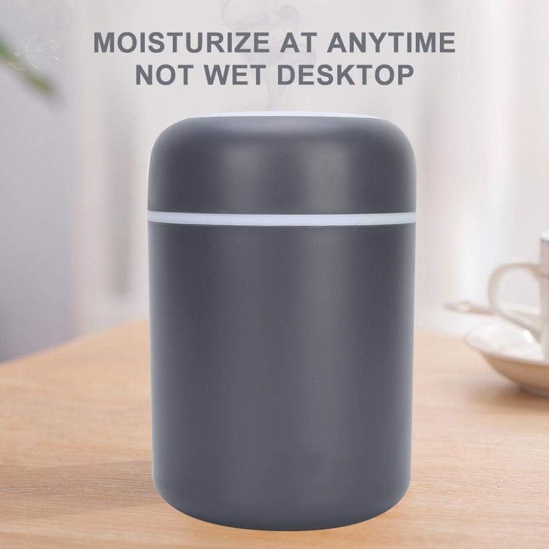 klarako Portable Mini Humidifier, 300ml Small Cool Mist Humidifier, USB Car Humidifier Diffuser Personal Desktop Humidifier, with Auto Shut-Off, Super Quiet for Travel Office Home(Navy) - Image 2