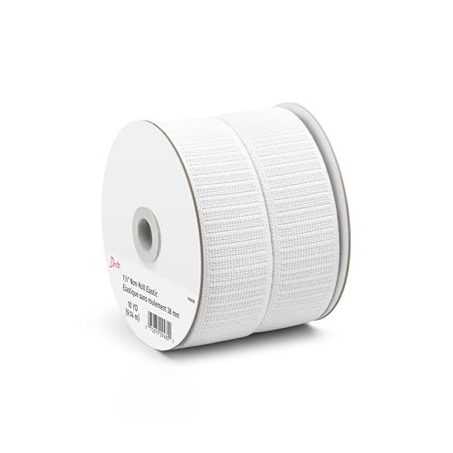 Dritz 9480W Non-Roll Woven Elastic, White, 1-1/2-Inch by 10-Yard - Image 2