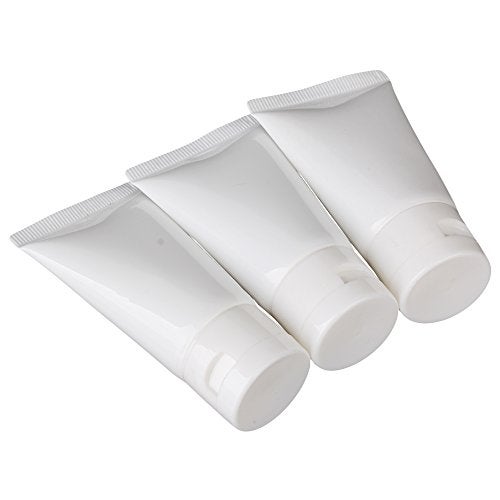 BQLZR 30ml Capacity Empty Tube Cosmetic Cream Shampoo Travel Containers Soft Flip Plastic Set of 10 - Image 2