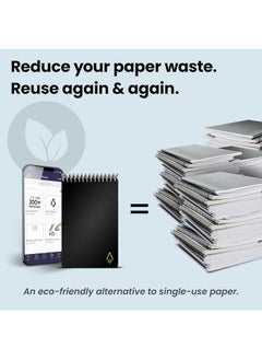 Rocketbook Smart Reusable Eco Notebook, Dotted Grid, Includes 1 Pilot Frixion Pen & Microfiber Cloth, Mini Size  - Image 4