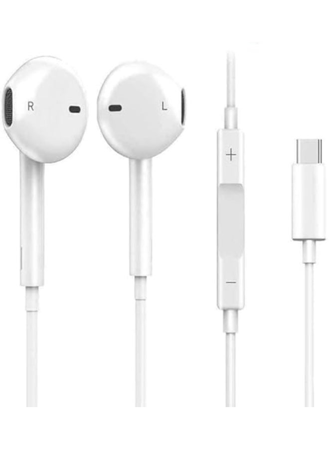 USB C Headphones USB-C Earphones for iPhone 15/16 Pro Max, in-Ear Wired USB Type C - Image 1