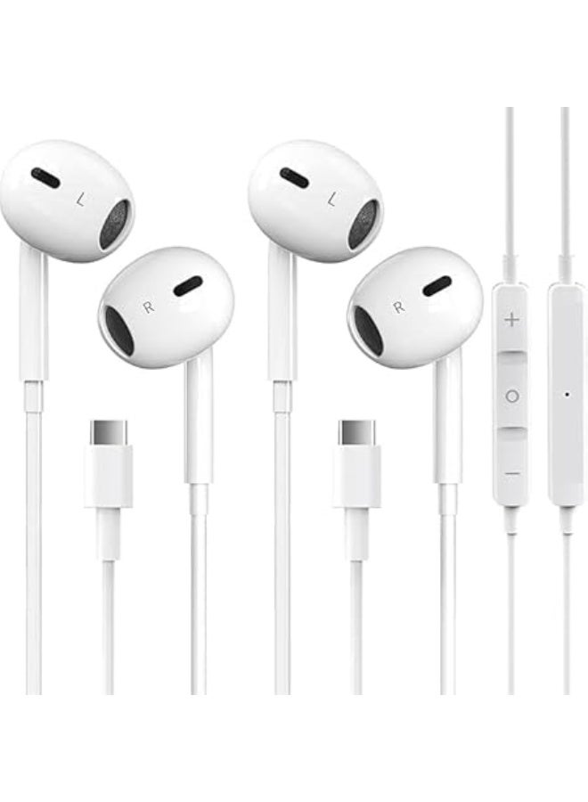 USB C Headphones USB-C Earphones for iPhone 15/16 Pro Max, in-Ear Wired USB Type C - Image 2