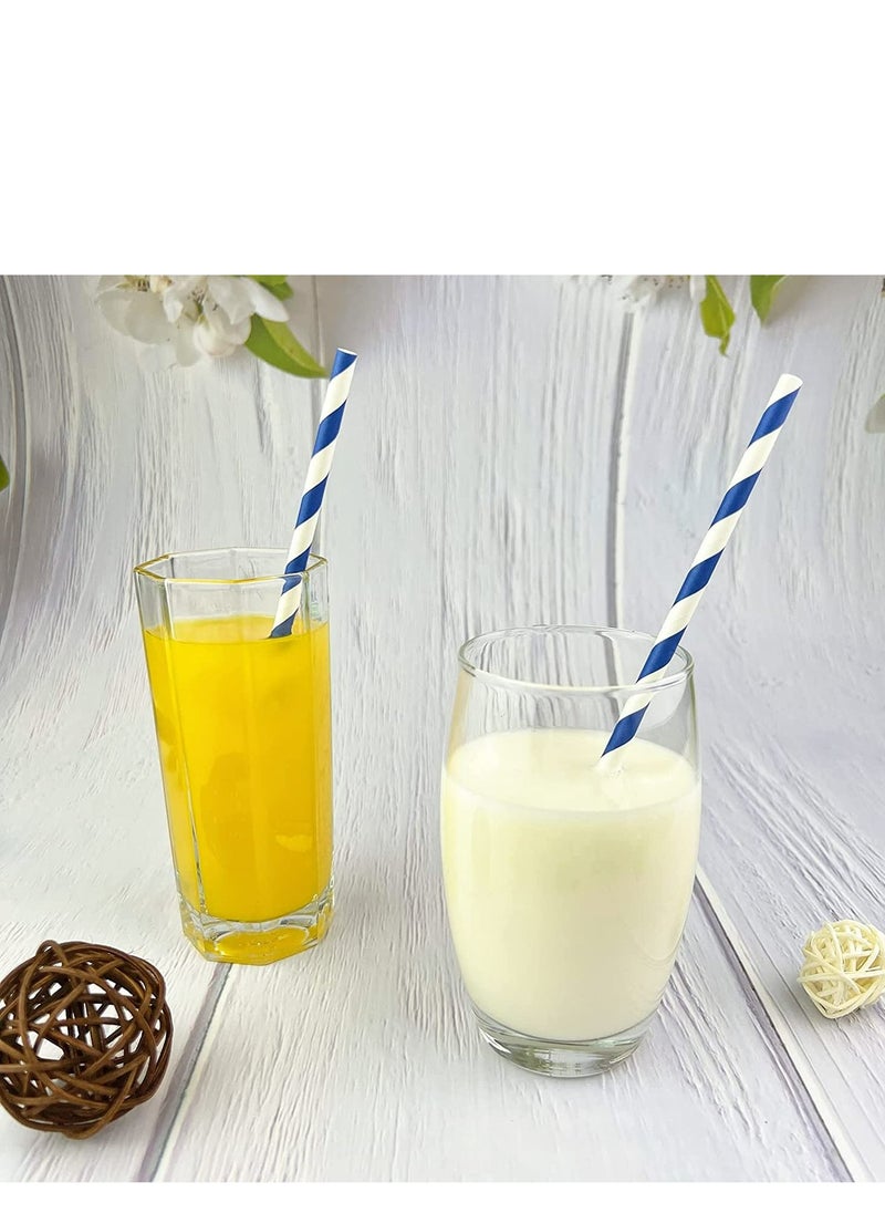 4basix Biodegradable Paper Straws Pack of 120 Blue Color Eco Friendly and Sustainable Alternative for Plastic Straws  - Image 4
