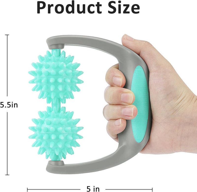 Coolife Fascia Release Spiky Massage Roller Cellulite Massager  Deep Tissue Massage Tool for Neck Shoulder Legs 2 Balls Pressure Trigger Point Myofascial Manual Body Massager for Women Men - Image 3