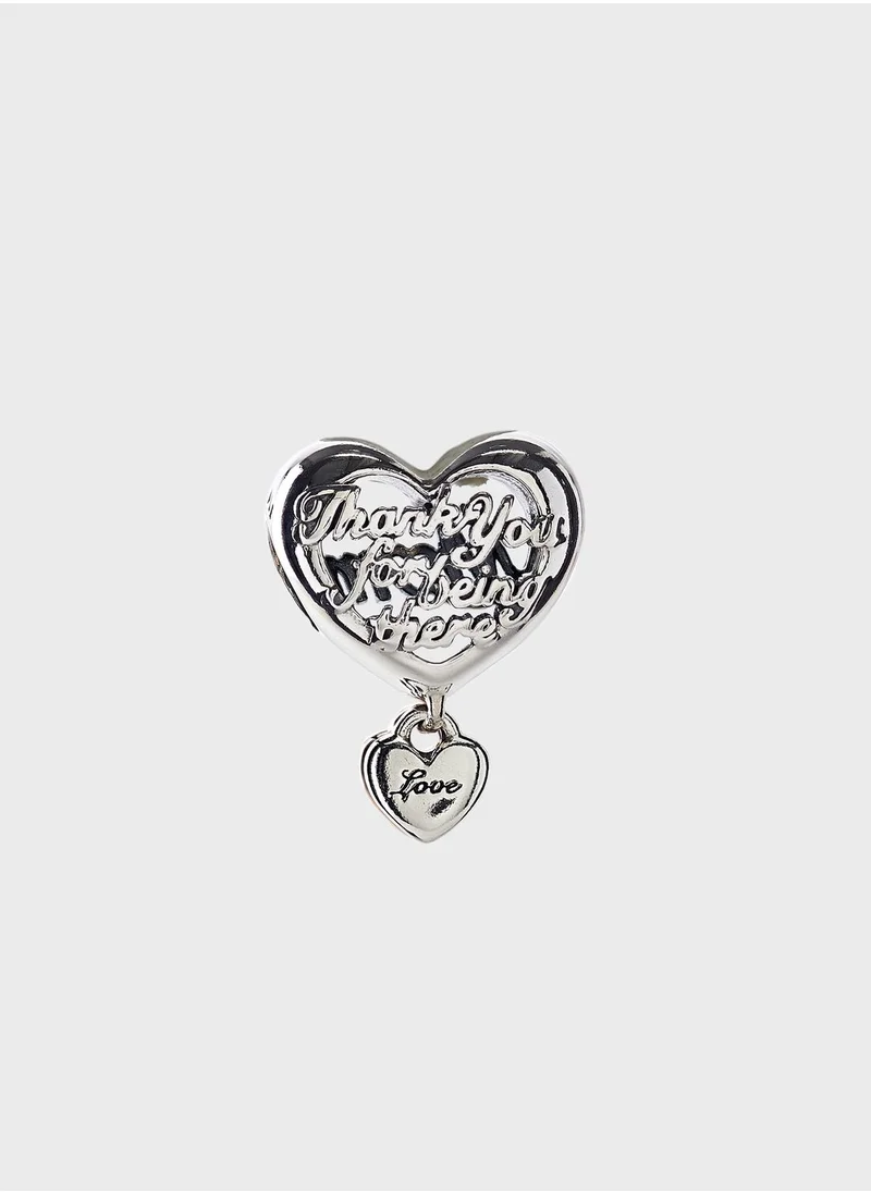 PANDORA Thank You Mum Heart Charm