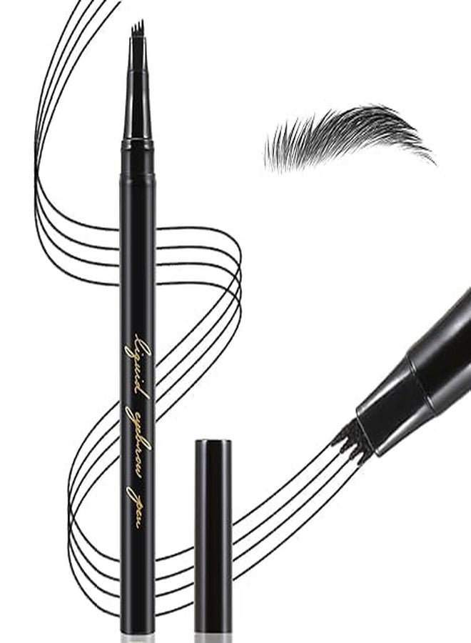 Rinpoche Waterproof & Smudge-proof, One Swipe Application Ultra-Fine Sculptured Eyebrow Pencil with Micro-Fork Tip Long-Lasting Pen for Women (Black) (Pack Of 1) - Image 5