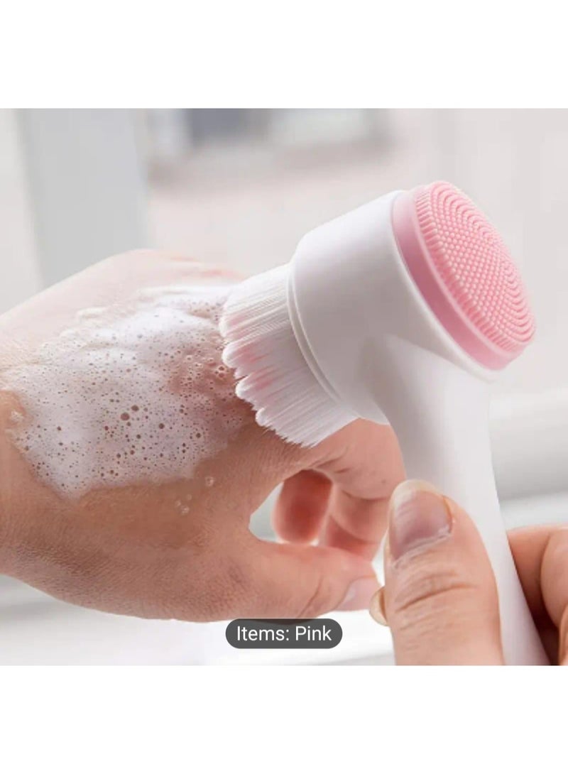 BOLREUS Revitalizing 2-in-1 Silicone Face Cleaner With Dual Soft Brushes, Gentle Exfoliation & Soothing Massage For Radiant Fragrance Free Hypoallergenic Formula, Alcohol-Free For All, Men & Women, Facial Cleanser, Modern Skincare Tool - Image 5