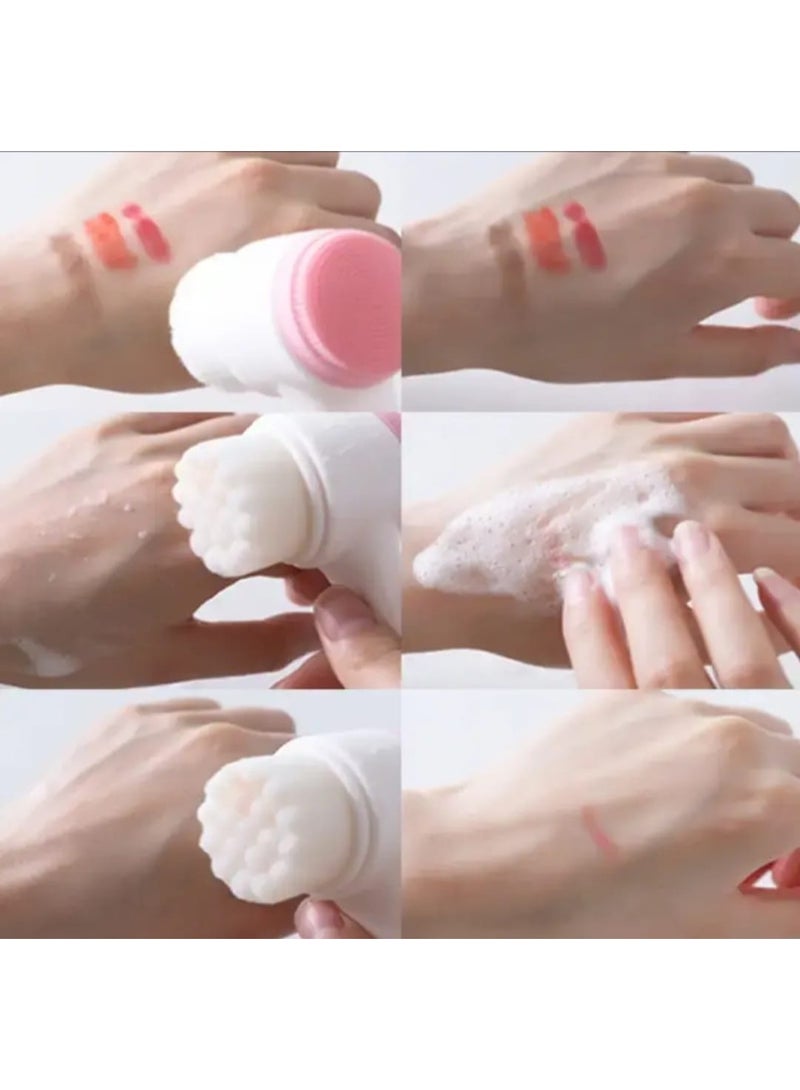 BOLREUS Revitalizing 2-in-1 Silicone Face Cleaner With Dual Soft Brushes, Gentle Exfoliation & Soothing Massage For Radiant Fragrance Free Hypoallergenic Formula, Alcohol-Free For All, Men & Women, Facial Cleanser, Modern Skincare Tool - Image 4
