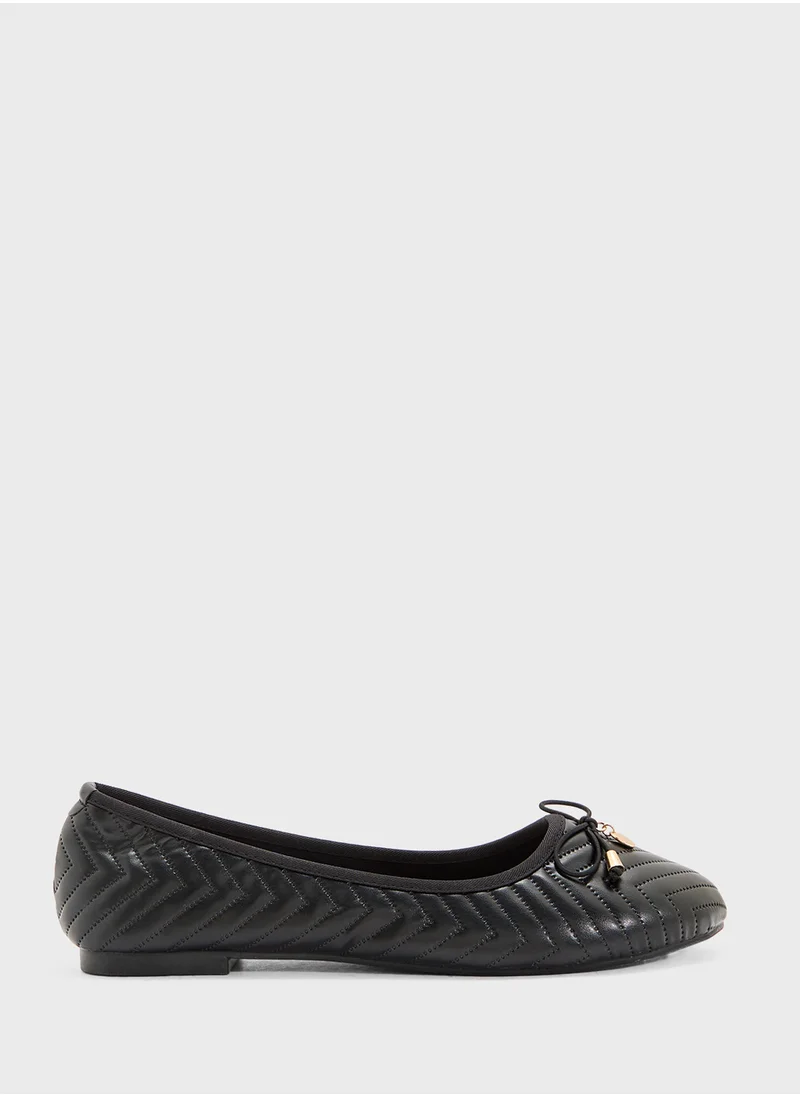 ELLA Quilted Ballerina With Bow
