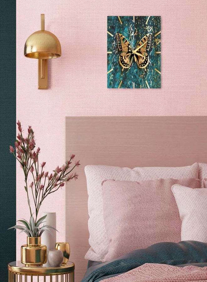 lenify Pink Grasscloth Peel and Stick Wallpaper Textured Contact Paper 15.7inch x 118.1inch Faux Linen Vintage Grasscloth Contact Paper Self Adhesive Removable Wallpaper Vinyl - Image 2