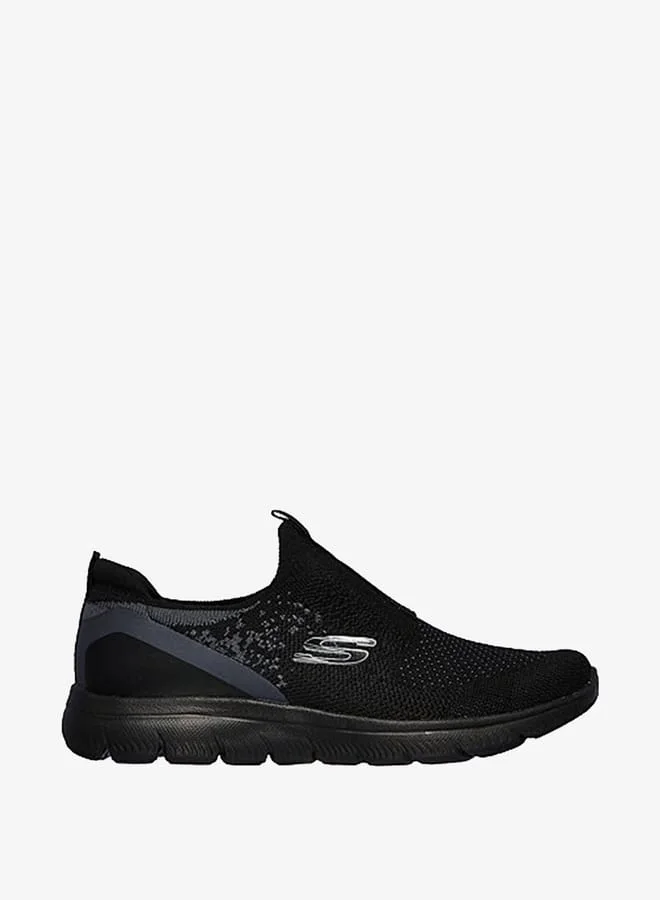 سكيتشرز Women's Textured Slip-On Trainers - SUMMITS DAILY FLOURISH