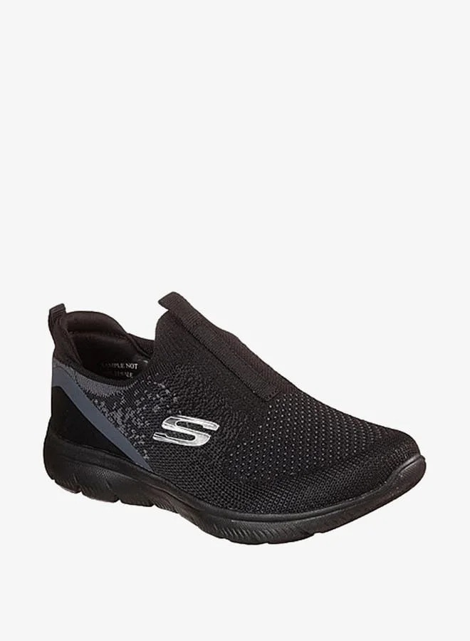 سكيتشرز Women's Textured Slip-On Trainers - SUMMITS DAILY FLOURISH