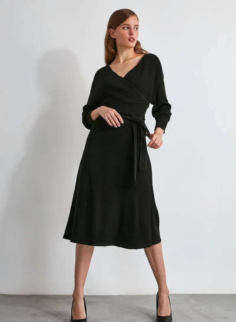 trendyol Wrap Sweater Dress