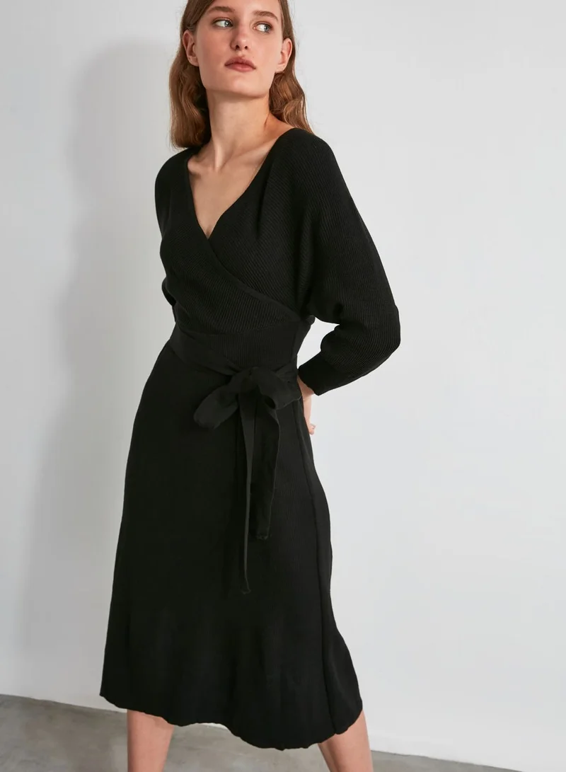 trendyol Wrap Sweater Dress