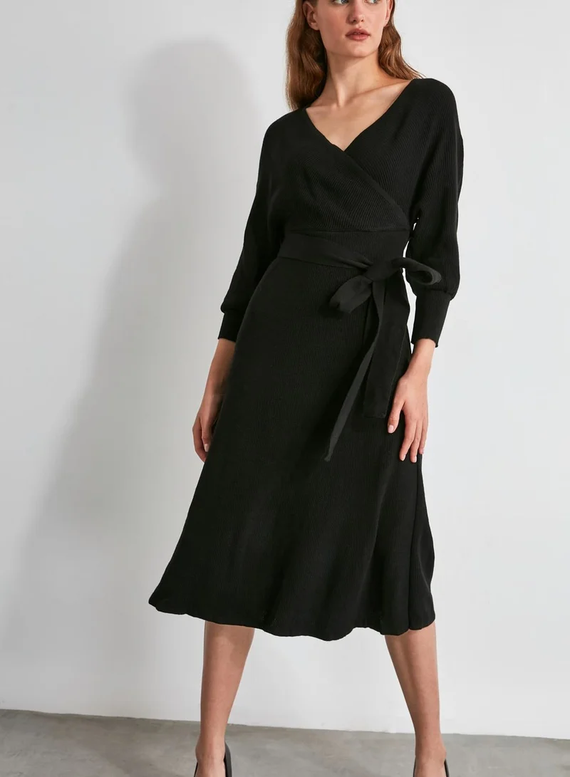 trendyol Wrap Sweater Dress