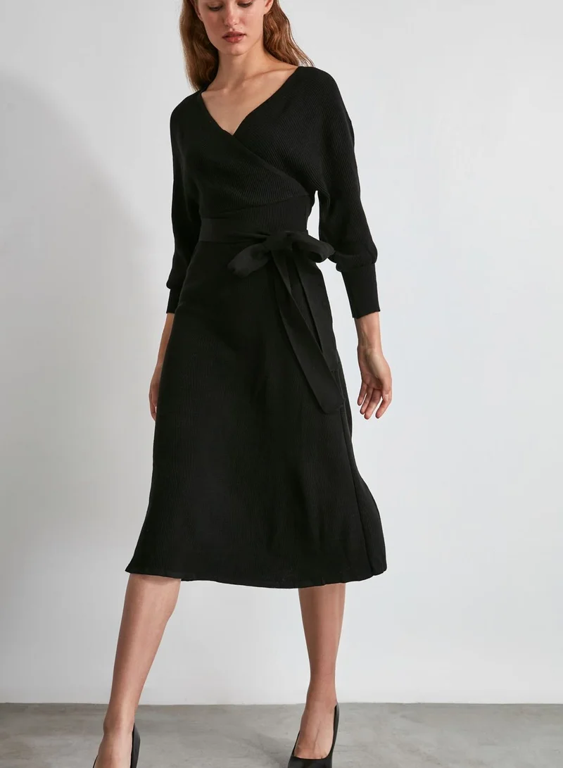 trendyol Wrap Sweater Dress