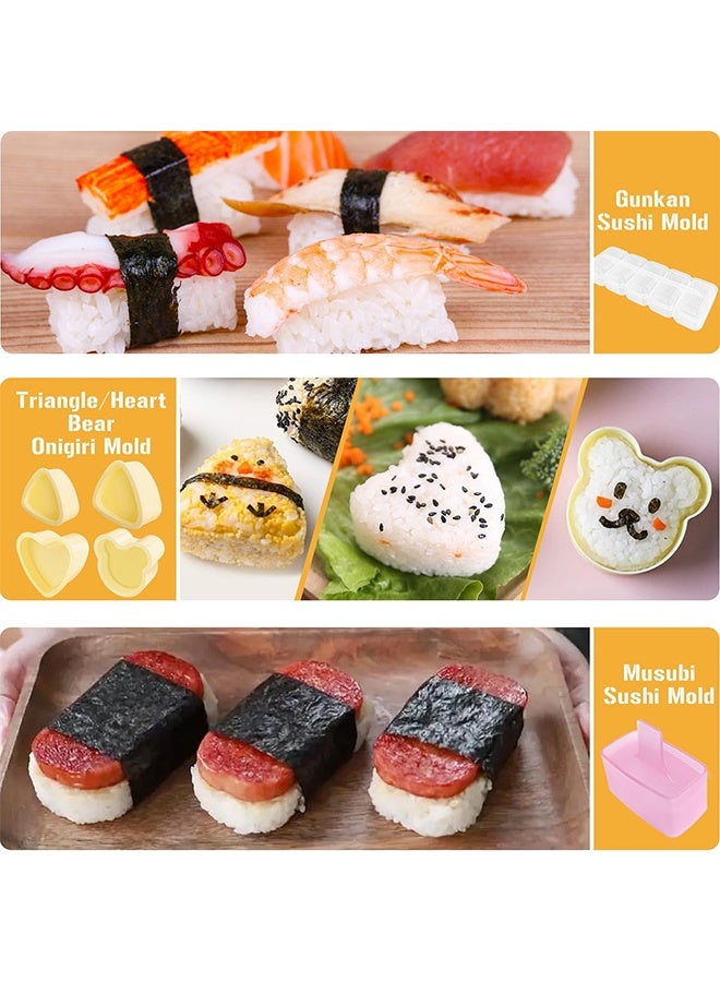 GIFT 8 Pcs Onigiri Mold, Rice Mold Musubi Maker Kit, Musubi Maker Press Mold, Classic Triangle Rice Ball Mold Maker Sushi Mold for Kid Lunch Bento, Home DIY - Image 4
