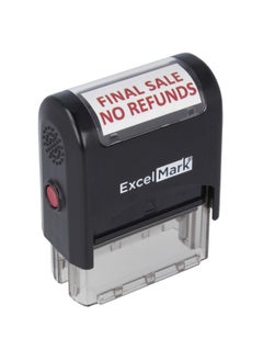 ExcelMark Final Sale No Refunds Excelmark Selfinking Rubber Stamp A1539 Red Ink  - Image 1