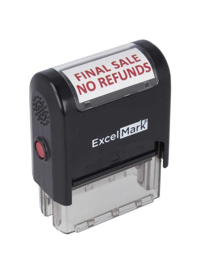 ExcelMark Final Sale No Refunds Excelmark Selfinking Rubber Stamp A1539 Red Ink - Image 1