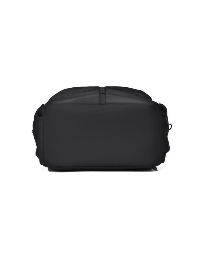 Men Solid Casual Large Capacity Backpack Lightweight Business Men High School Student Teenager Outdoor Travel Zipper Laptop Bag With Charging Port - Image 5