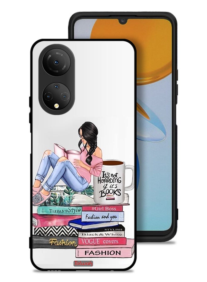 Tolwak Honor X7 Protective Case Cover Girl And Fashion Books Art - Image 1