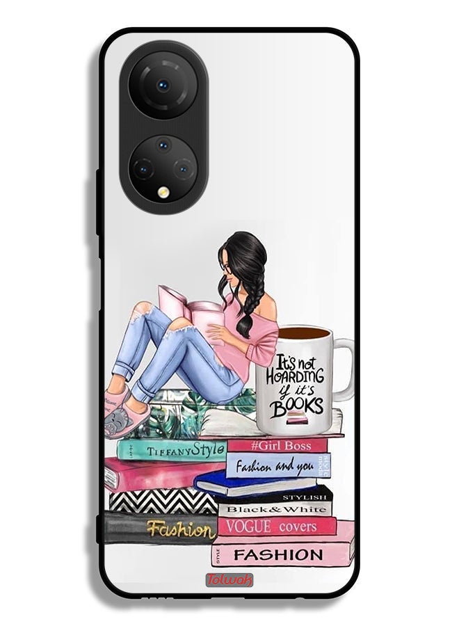Tolwak Honor X7 Protective Case Cover Girl And Fashion Books Art - Image 2