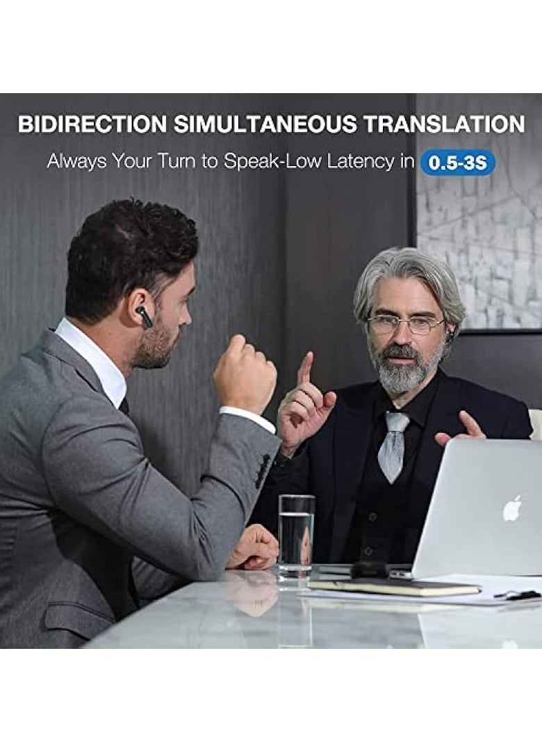Timekettle - Black Timekettle WT2 Edge W3 Translator Device: Bidirectional Simultaneous Translation, 40 Languages & 93 Accents Online. Translator Earbuds with APP. Compatible with iOS & Android. - Image 1