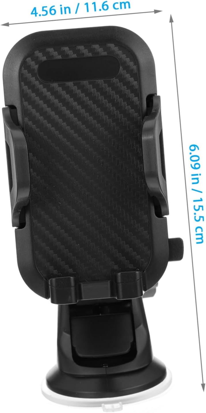 Car Phone Holder with Suction Cup for Dashboard and Air Vent Navigation Mount for Vehicle Strong Grip Compact Design Compatible with Smartphones and Wear Resistant Material - Image 4