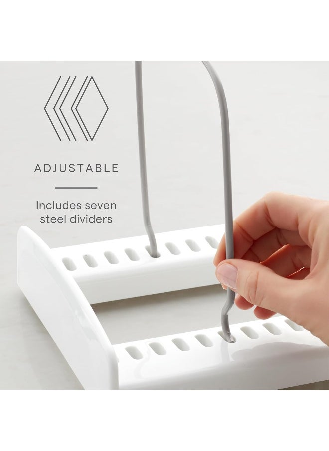 YouCopia - Youcopia Storemore Adjustable Bakeware Rack Organizer, White - Image 1