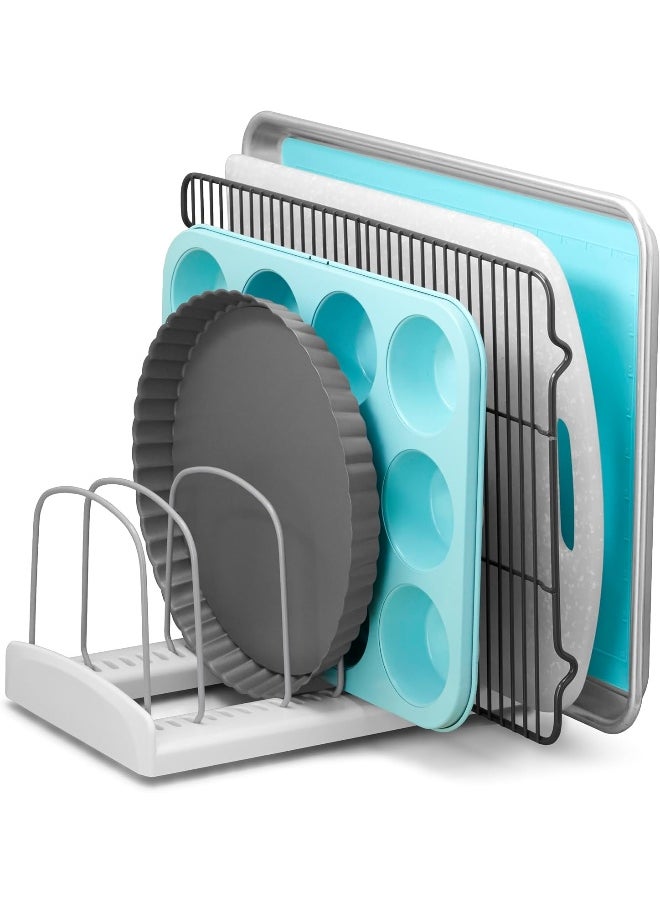 YouCopia - Youcopia Storemore Adjustable Bakeware Rack Organizer, White - Image 1