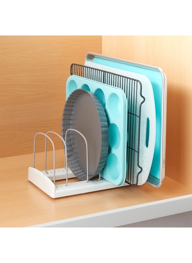 YouCopia - Youcopia Storemore Adjustable Bakeware Rack Organizer, White - Image 1