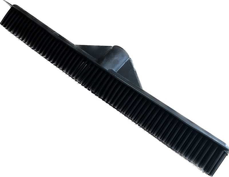 Pet Hair Remover Carpet Rake - Rubber Broom for Pet Hair Removal Tool with Squeegee & Telescoping Handle - Image 1
