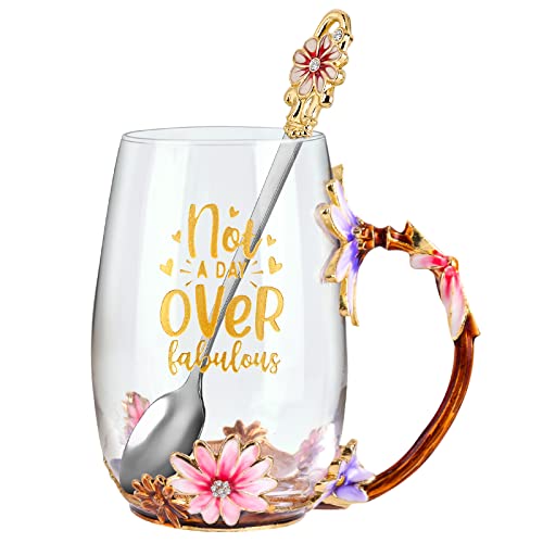 OEAGO Birthday Gifts for Women Mom Tea Cup Unique Friendship Mothers Gifts for Her from Daughter Son Ideas for Friend Female Sister Coworker - Image 1