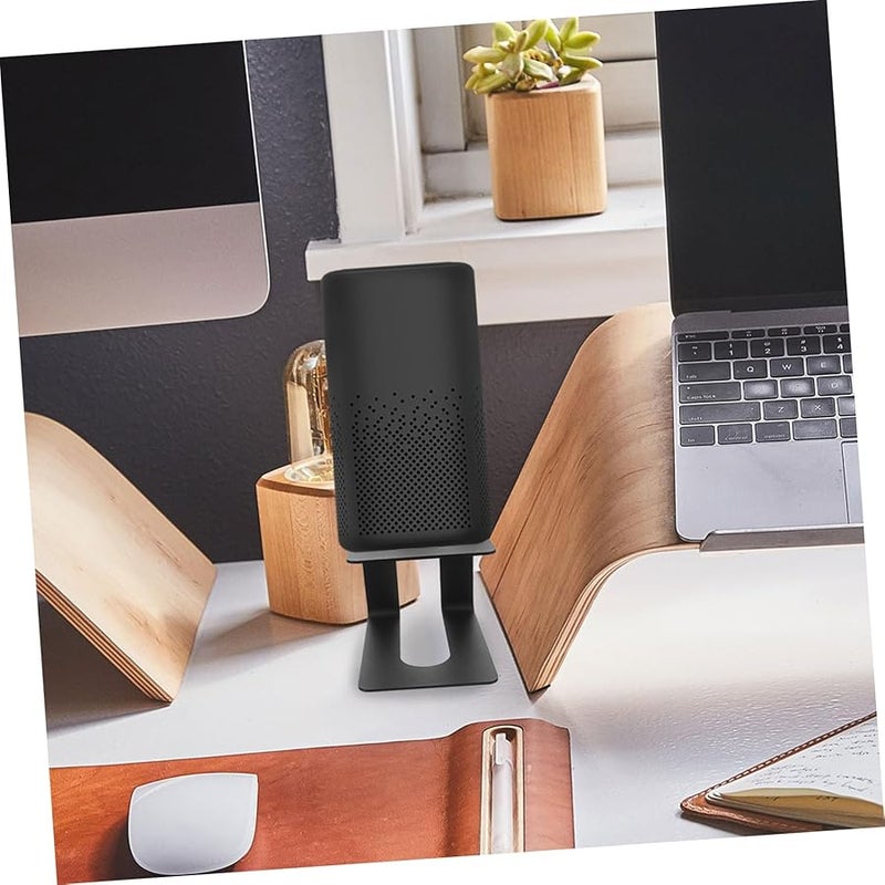 Black Speaker Stands With Desk Clamp For Desktop Bookshelf Speakers Unique Design - Image 5