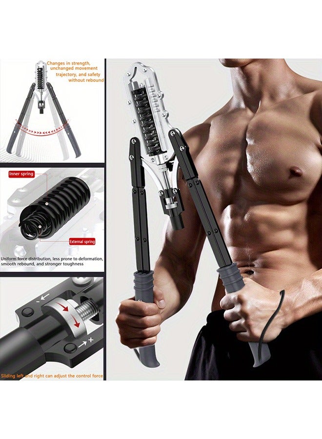 XiuWoo 200kg Adjustable Arm Trainer, DIY Chest Expander, Shoulder and Abdominal Muscle Training Gym Equipment, Sculpt Back Muscles for Strengthening, Strength Training - Image 1