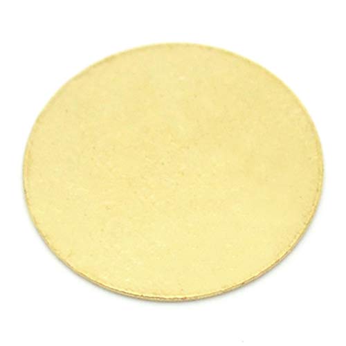 Craft Making Shop 100 Brass Round 5/8 Inch Thin Metal Stamping Blanks 16mm Diameter Circle Brass Discs - Image 3